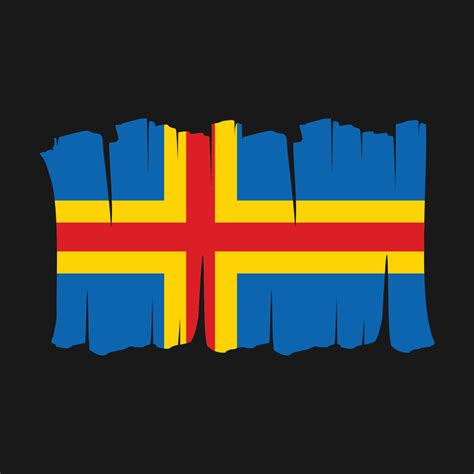 Aland Islands Flag Brush 19466639 Vector Art at Vecteezy