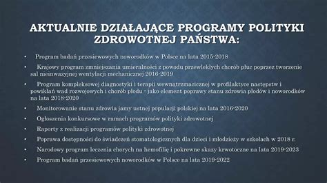 System Ochrony Zdrowia W Polsce Ok 1 PPT