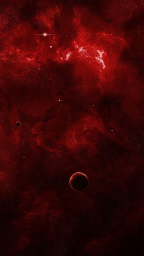 Red Nebula Wallpaper HD | 2021 3D iPhone Wallpaper