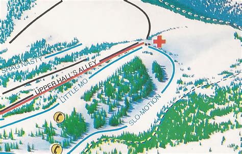 1984 MONARCH MOUNTAIN Ski Trail Map Ski Map, Ski Art, Ski Decor, Ski ...