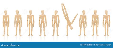 handstand figure  normal figures   stock vector