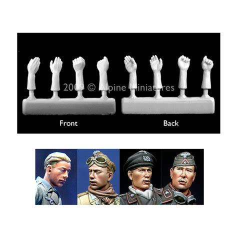 Buy Alpine Miniatures Panzer Crew Heads Hands Online For