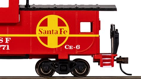 Wide Vision Caboose Santa Fe Red