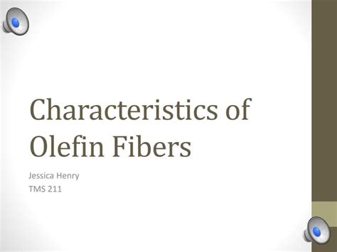olefin characteristics pptx