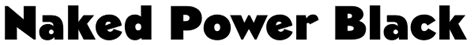 Naked Power Font