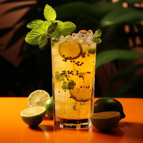 Premium Photo Photo Of Passion Fruit Mojito Refreshing Mocktail With