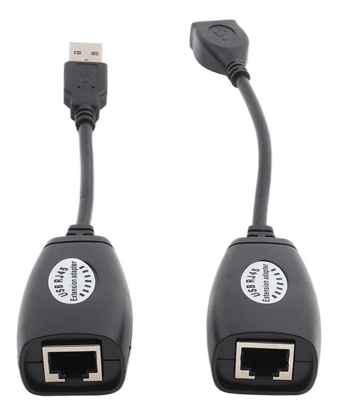 Extensi N Usb Por Cable Utp Ethernet Adapta Convertidor Rj Meses