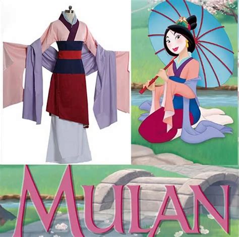 Free Shipping Adult Women S Movie Hua Mulan Princess Dress Costume