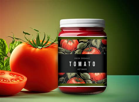 Tomato Sauce Jar Label Design Behance