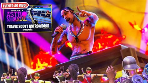 Show Do Travis Scott No FORTNITE COMPLETO YouTube