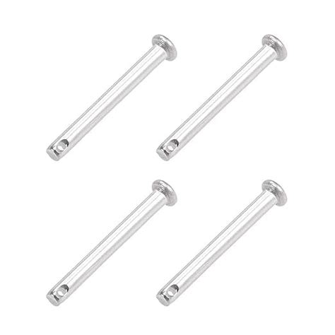 Uxcell Single Hole Clevis Pins Mm X Mm Flat Head Stainless