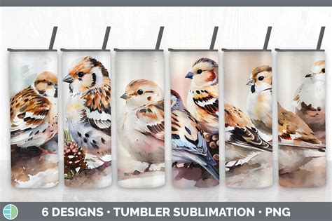 Christmas Snow Bunting Tumbler Sublimati Graphic By Enliven Designs