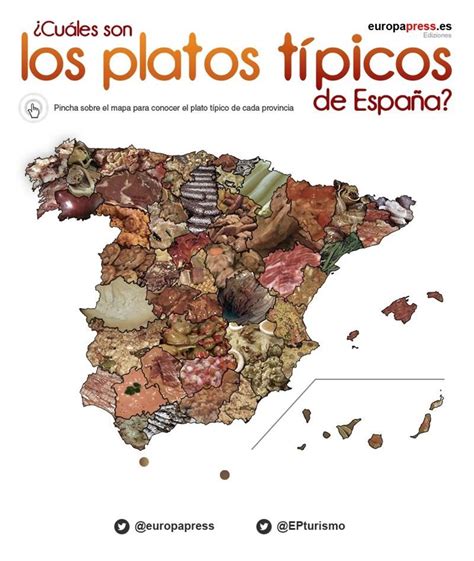 ¿cuáles Son Los Platos Típicos De España Mapa Por Provincias Platos Tipicos De España