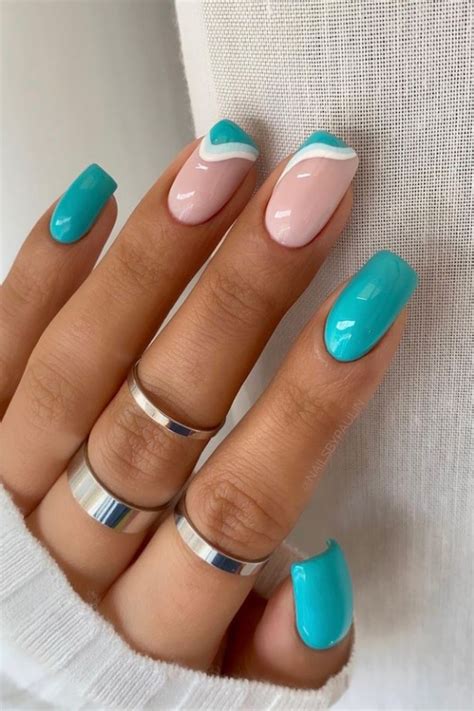 54 Beautiful And Creative Short Nail Designs For Summer Nails Art In 2021