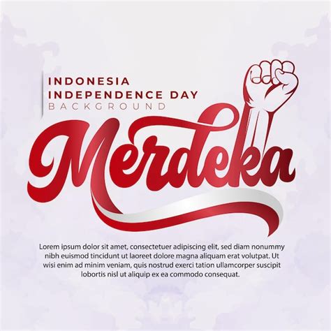 Texto de letras del día de la independencia de merdeka indonesia