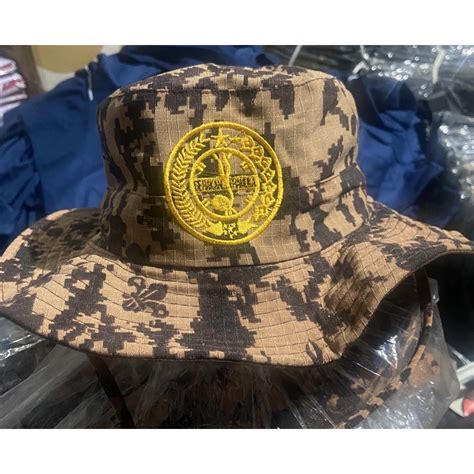 Jual Topi Rimba Loreng Pramuka Bordir Ripstok Premium Lapangan Siaga