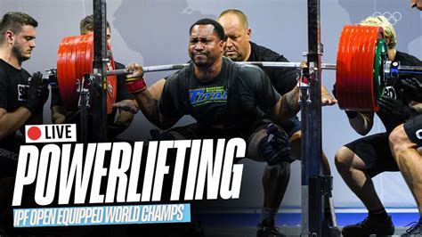 LIVE World Open Equipped Powerlifting Championships Men 105kg YouTube