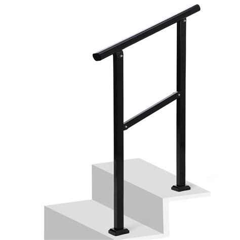Outdoor Handrails Fits Steps,Adjustable Height Stair Handrail