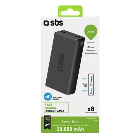 Sbs Ttbb Fastk Power Bank Mah Usb Negra Pccomponentes