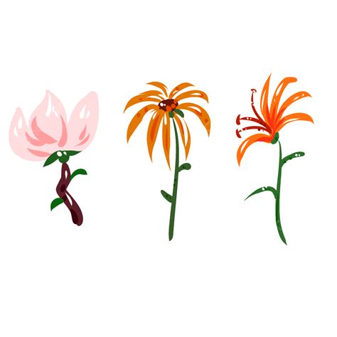 Hand Drawn Elements Png Picture Hand Drawn Pink Lotus Elements Hand