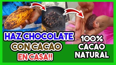 Receta Como Hacer CHOCOLATE CASERO Con CACAO 100 Puro Natural Paso A