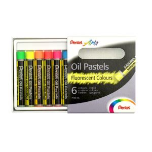 Fine Art Shop Oil Pastels Pentel Set Of Fluorescent Colours