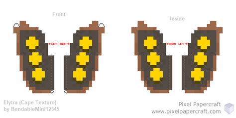 Elytra Cape Textured Pack Pixel Papercraft