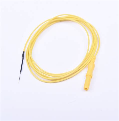 Disposable Subdermal Needle Electrodes Single Lead With Connector