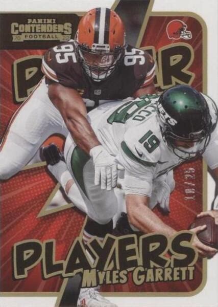 Panini Contenders Power Players Gold Pwr Mga Myles Garrett