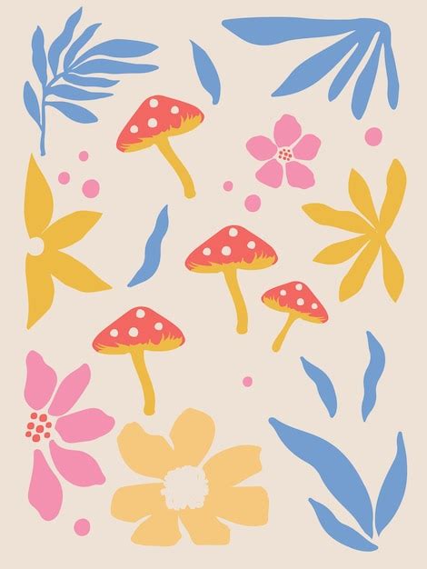 Premium Vector Mushroom Seamless Pattern