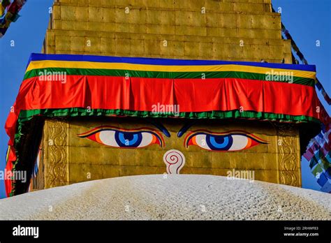 Nepal Kathmandu Valley Buddhist Stupa Of Bodnath Stock Photo Alamy