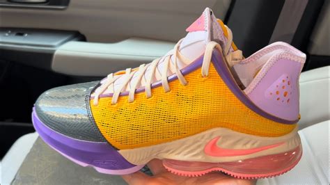 Nike Lebron 19 Low Mismatch Pink Basketball Shoes YouTube