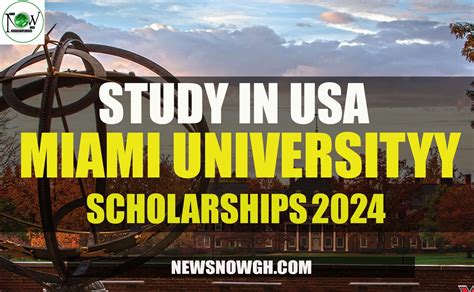 Study In Usa Miami University Scholarships 2024