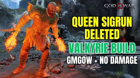 QUEEN SIGRUN VS GOD OF WAR Valkyrie Build GMGOW No Damage God