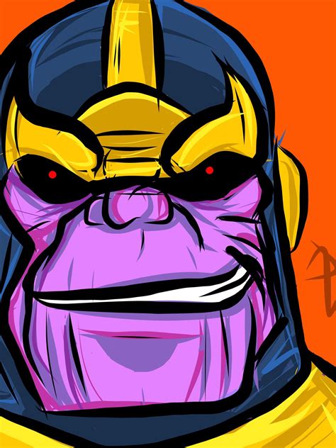 Cartoon Thanos Face Kremi Png