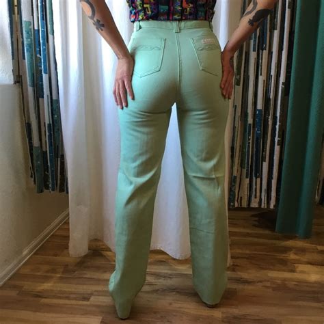 1970s Dittos Jeans Pants New Old Classic Curves High Waist M Etsy