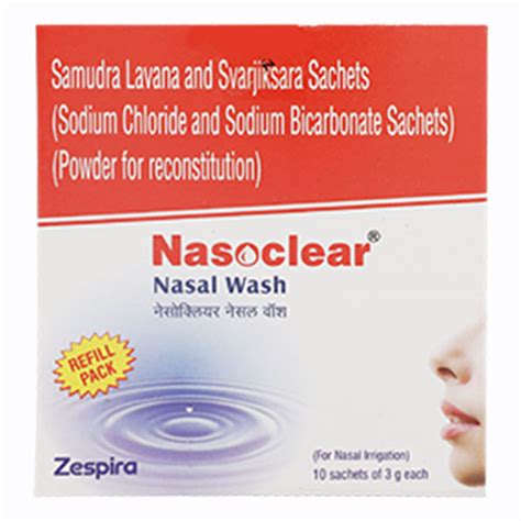 Buy NASOCLEAR Nasal Wash 3gm Online At Upto 25 OFF Netmeds