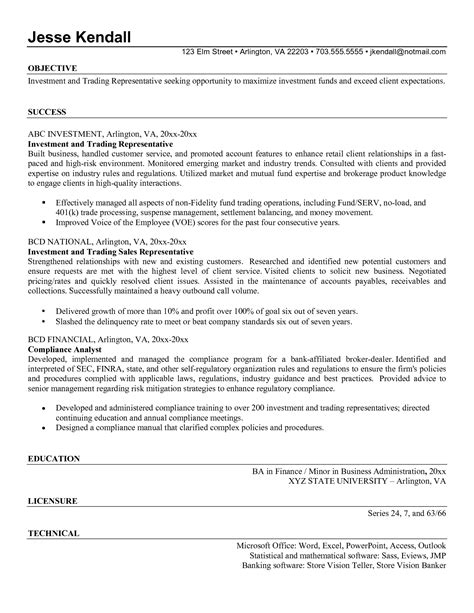 Proprietary Trading Resume Examplecareer Resume Template Career Resume Template Proprietary