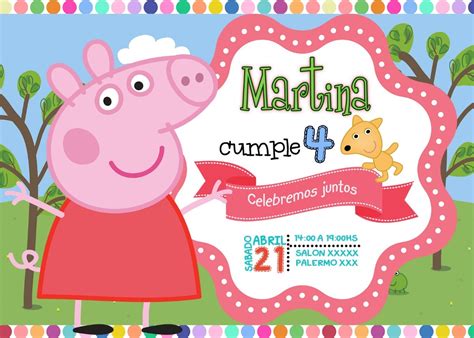 Invitacion Peppa Pig Fiesta De Cumpleanos Peppa Pig Invitacion Images