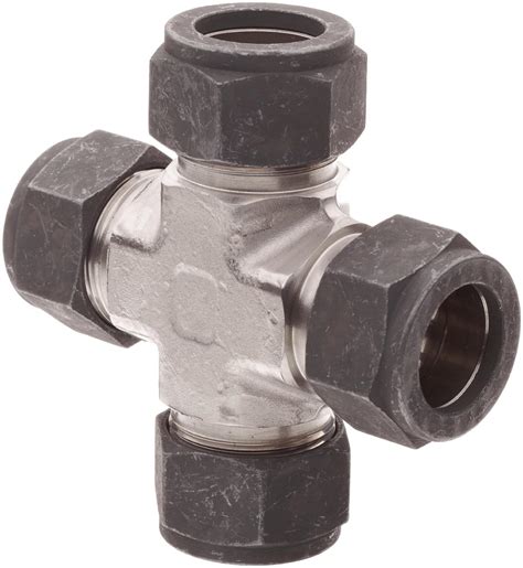 Parker CPI 4 KBZ SS 316 Stainless Steel Compression Tube Fitting Cross