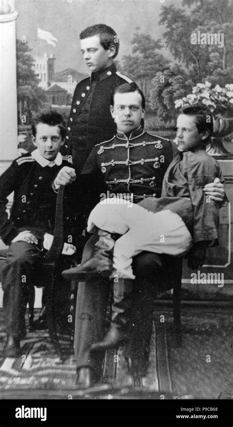 Grand Duke Alexander Alexandrovitch of Russia (1845-1894) with brother ...