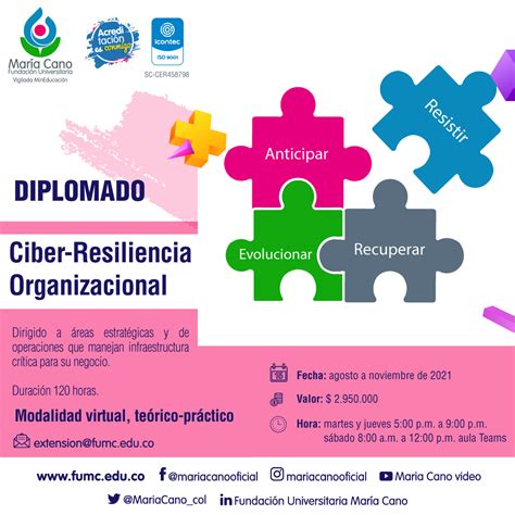 Formacioncontinua Ciber Resiliencia Organizacional Maria Cano