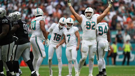 Miami Dolphins Jason Sanders Hits Season Long Field Goal Against Raiders