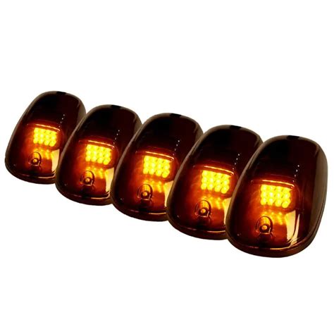 Smoked Pcs Led Cab Roof Running Marker Lights Truck Suv Off Road