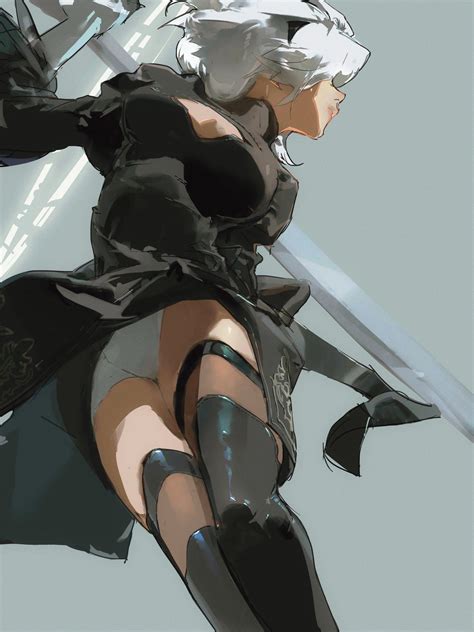 Pin by a on 版 Nier automata Art reference photos Illustrations and