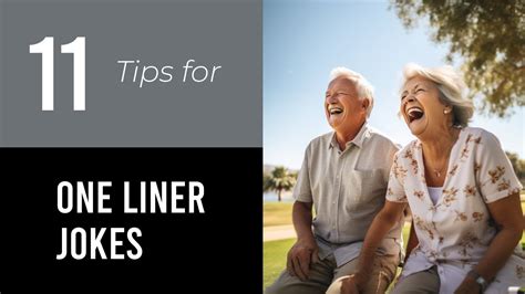 Tips On One Liner Jokes For Seniors Youtube