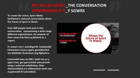 A Vision For Sport In Wales Gweledigaeth Ar Gyfer Chwaraeon Yng Nghymru