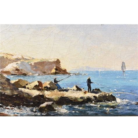 Proantic Tableau Marine Ancien Julien Gustave Marius Marina Avec P