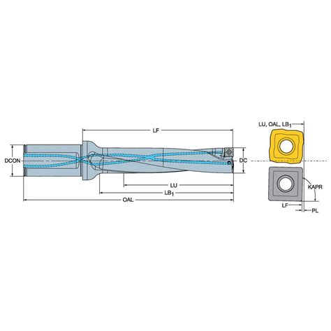 Sandvik Coromant Indexable Insert Drill A D Lx Mm