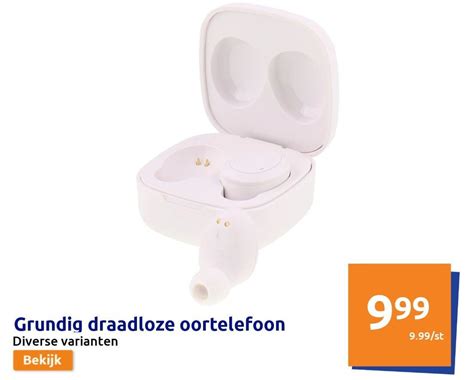 Grundig Draadloze Oortelefoon Aanbieding Bij Action